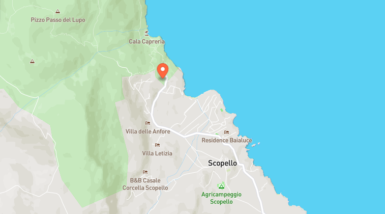 mapa Scopello Reserva Zingaro Sicilia